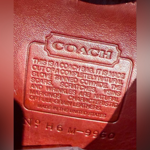 Coach Vintage Daypack Red Leather Gold Hardware 1996 9960 - Picture 6 of 7